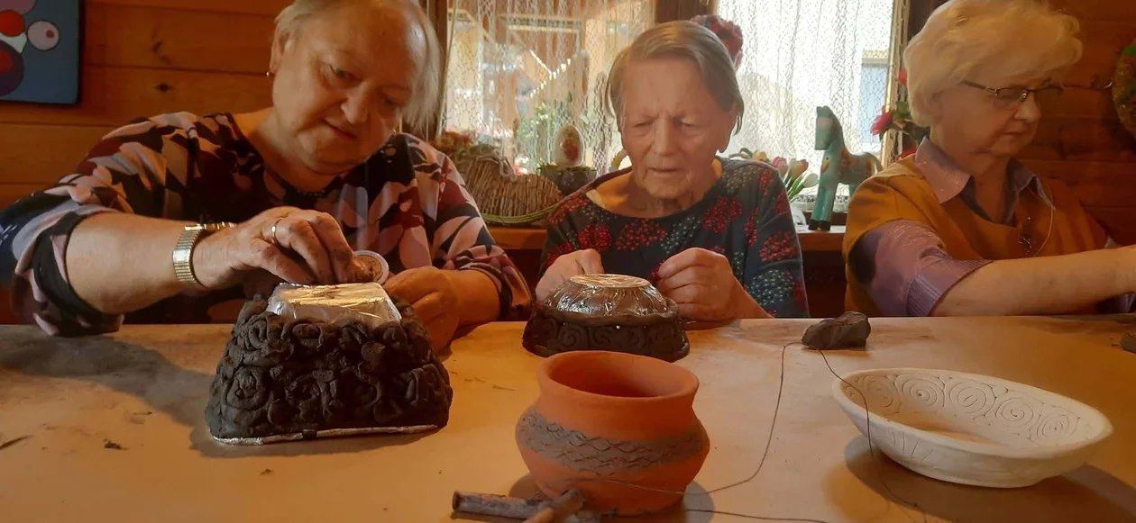 Łęczyńscy seniorzy w Domu Tradycji Ludowej